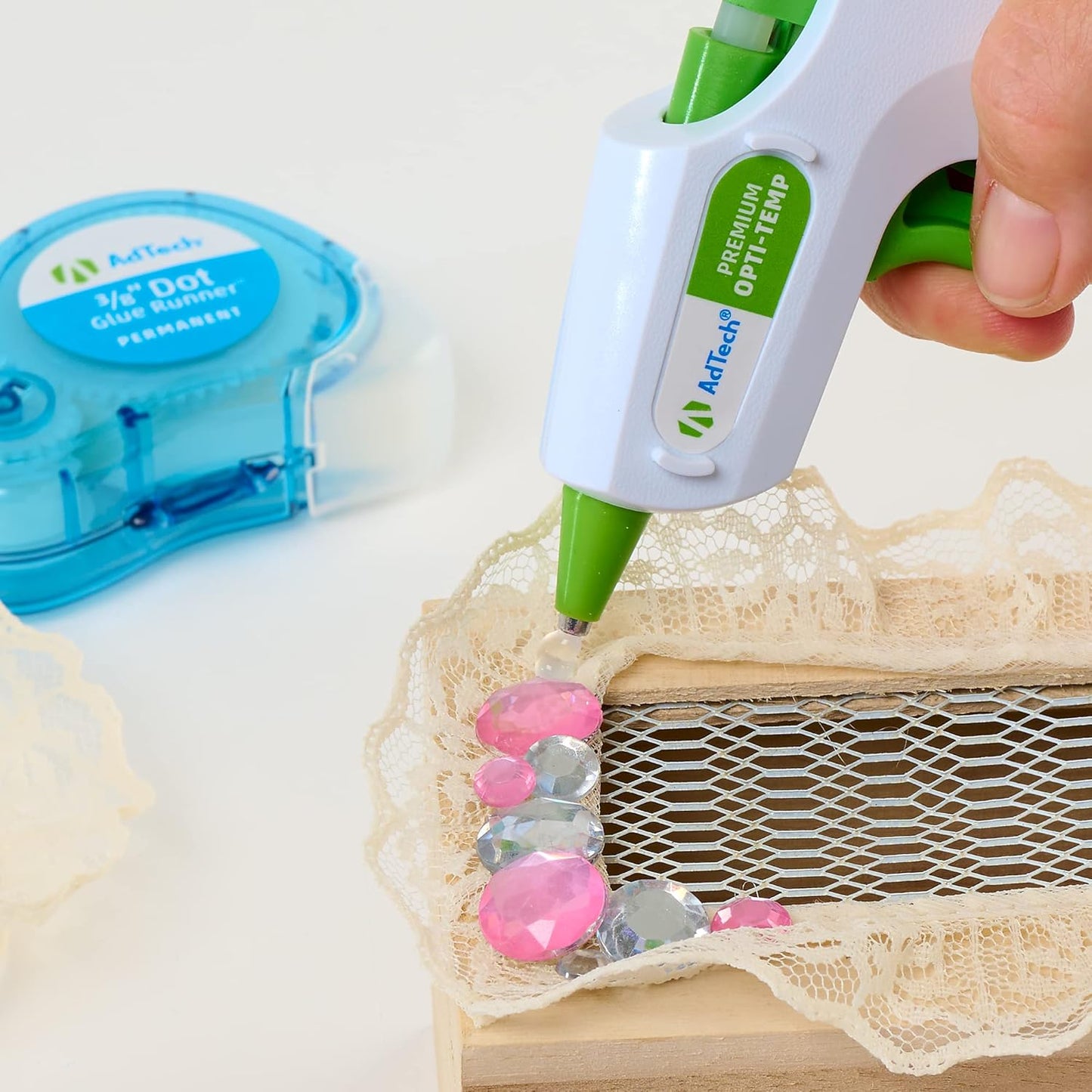 Adtech 100ct-2pk 2-100ct High Temp Mini Size Glue Sticks, 2 Pack, Clear