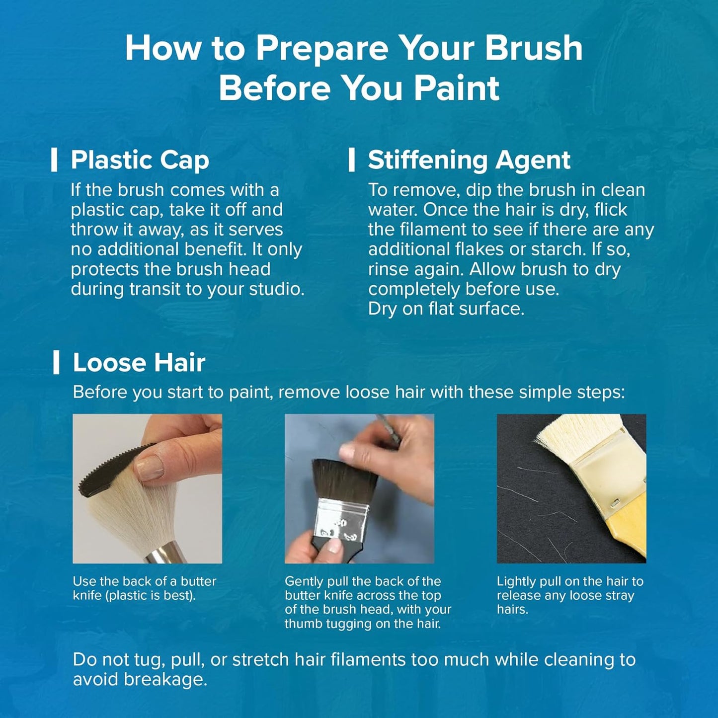 Silver Brush Limited BA-2702S BelleAqua Ideal Watercolor Brush Set, 4pc Professional Premium Soft Synthetic Sable Round Paint Brushes, Sizes 1, 2, 6, and 8