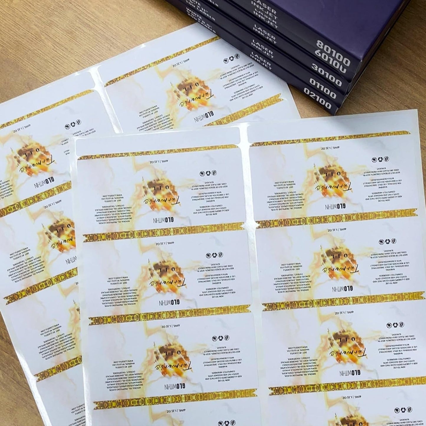 2" x 4", 100 Sheets, 1000 Blank Shipping Labels, Printable White Sticker, Shipping Labels for Laser & Inkjet Printers, Letter Size