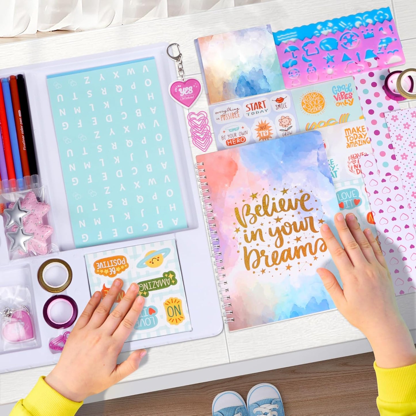 DIY Journal Kit for Girls,Toys for Ages 8-14 and Birthday Gifts for Girls