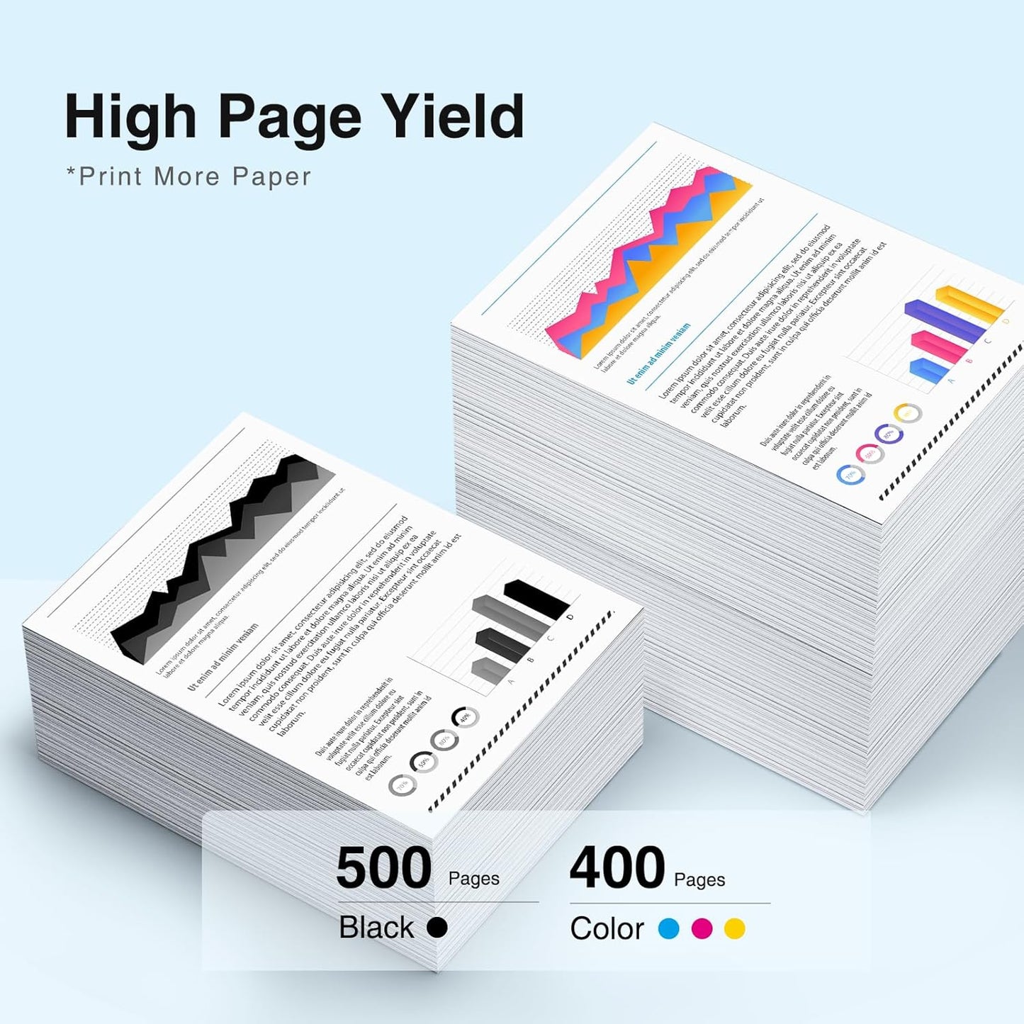 923 Ink Cartridges Combo Pack Without Chip Replacement for HP 923 Ink Cartridges for hp Printers Work for HP OfficeJet 8130e 8135e 8138e 8139e 8130 OfficeJet 8120 8122e 8123 Printer,4 Pack