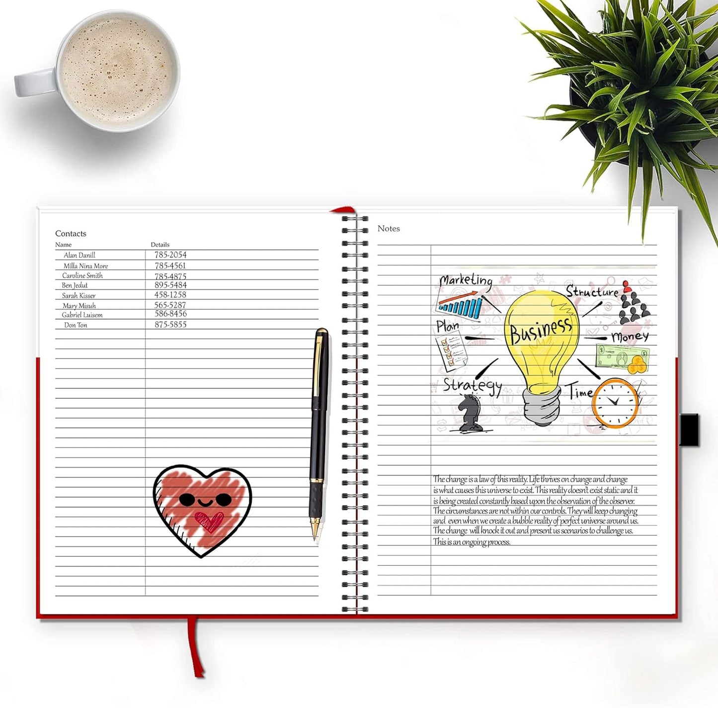 Appointment Book 2026 2027 Daily & Hourly 15 minutes, Schedule Planner Book by Strive Zen, HARDCOVER, Large, 8.5" x 11", Hourly, Weekly Planner, Monthly Planner, 18 Months, January 26 - July 27