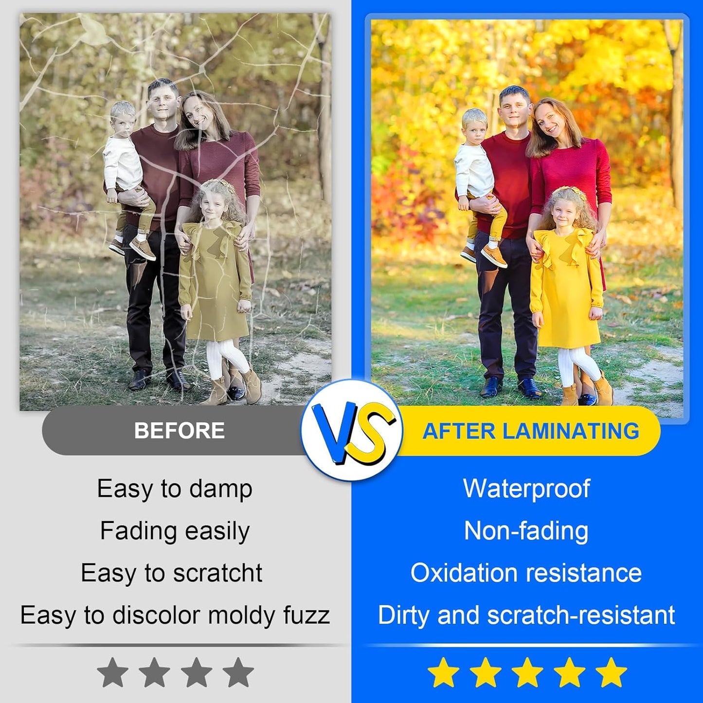 400 Pack Laminating Sheets, 3 Mil, 9 x 11.5 Inches Thermal Laminating Pouches Lamination Sheet Paper for Laminator, Clear, Letter Size, Office and School Supplies