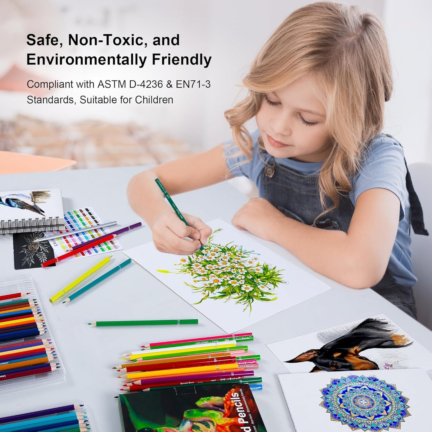 80 Colored Pencils – Soft Core Professional Drawing Pencils for Adult Coloring Books, Blending & Shading, Art Supplies Gift for Beginners & Adults