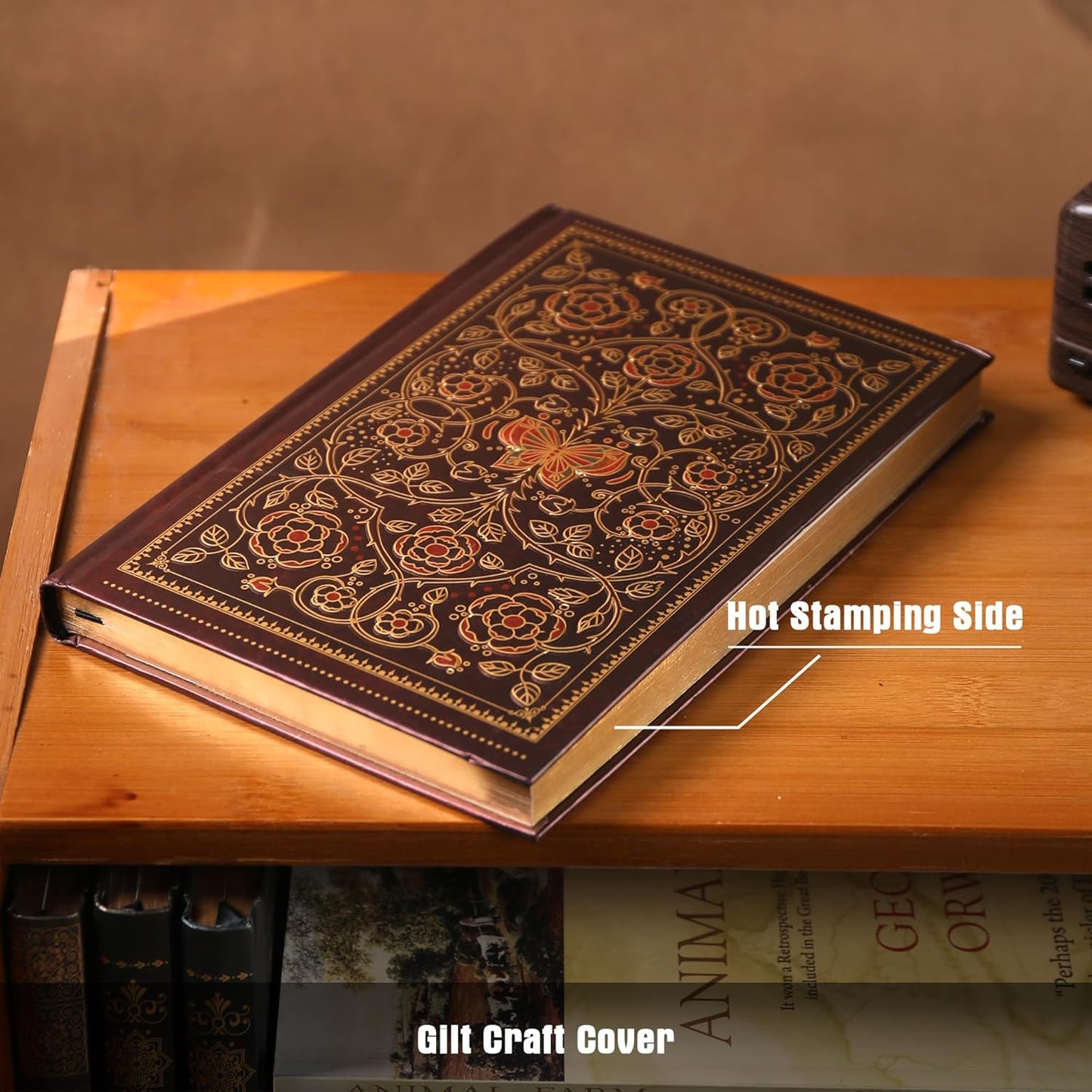 Line Notebooks for Women Men, A5 Aesthetic Hardcover Ruled Diary, 100 GSM Journals for Writing for Work, Note Taking, Office School