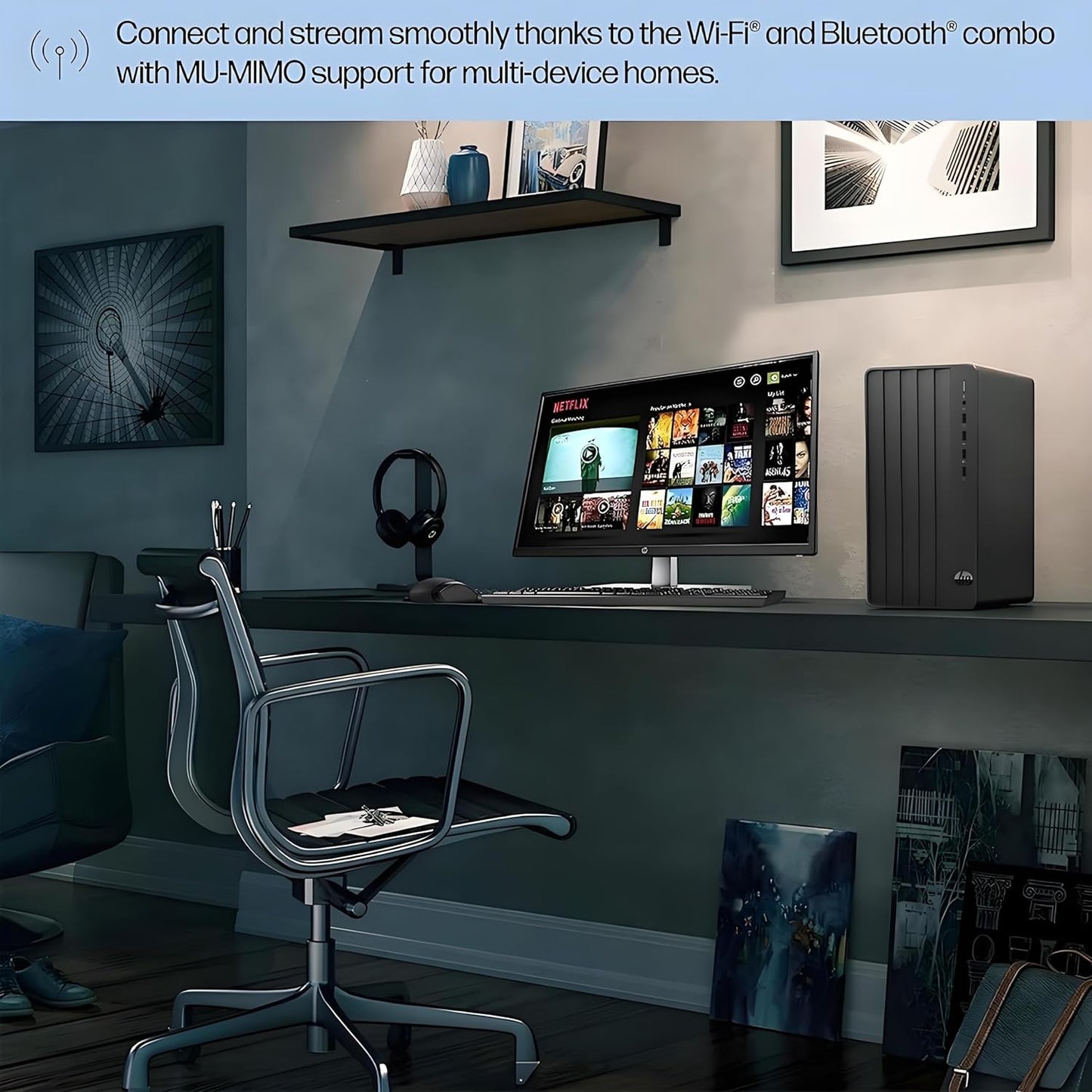 HP 290 G9 Desktop Computer, 13th Gen Intel Core i3-13100 Processor (Up to 4.50GHz)- 16GB RAM - 512GB PCIe SSD - HDMI, VGA, Wire Keyboard & Mouse, Wi-Fi, Windows 11 Pro