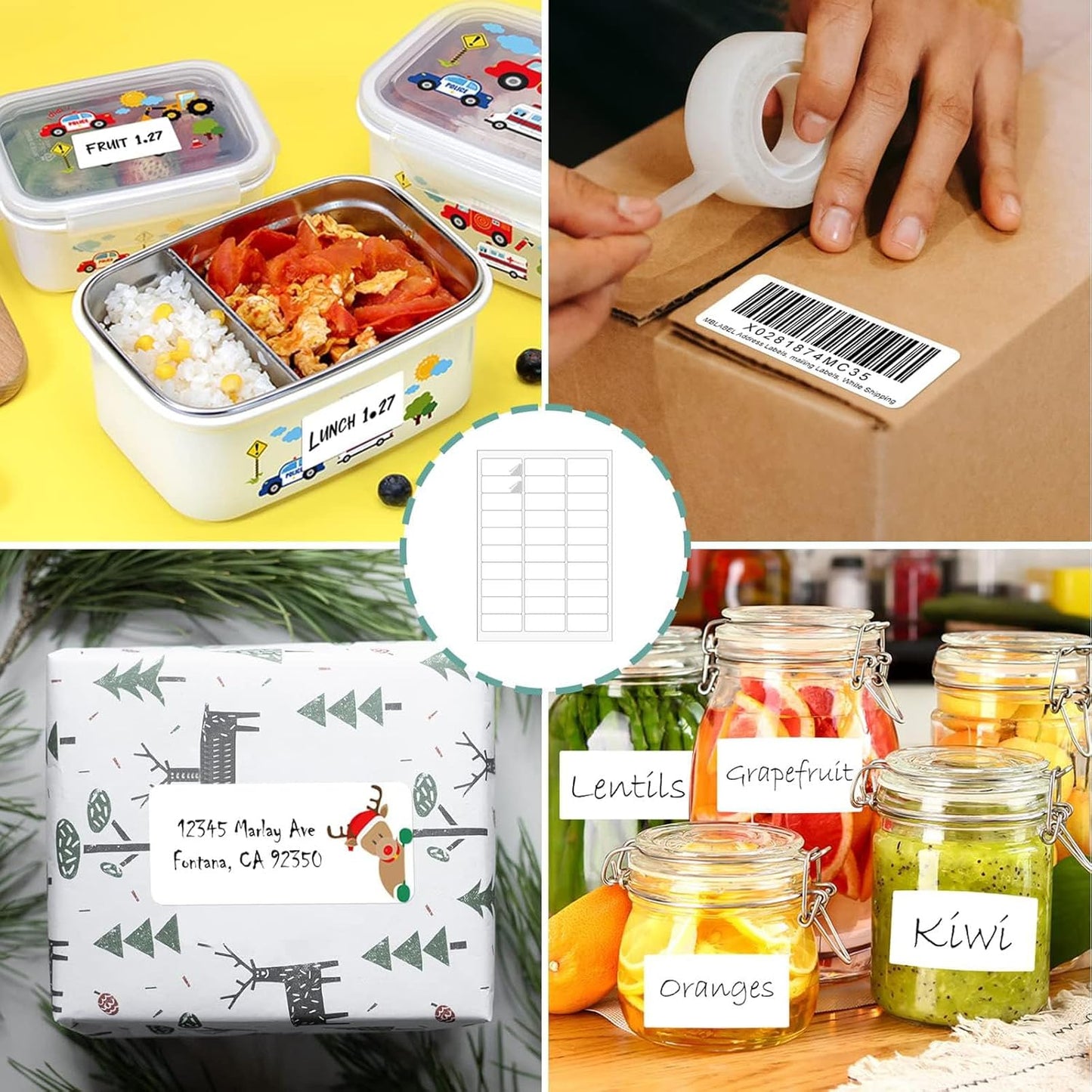 30 up Labels 1" x 2-5/8" Shipping Address Labels, FBA Barcode Tags, 3000 Sheets 30 Per Page Mailing Labels for Laser/Inkjet Printers (90000 Labels)