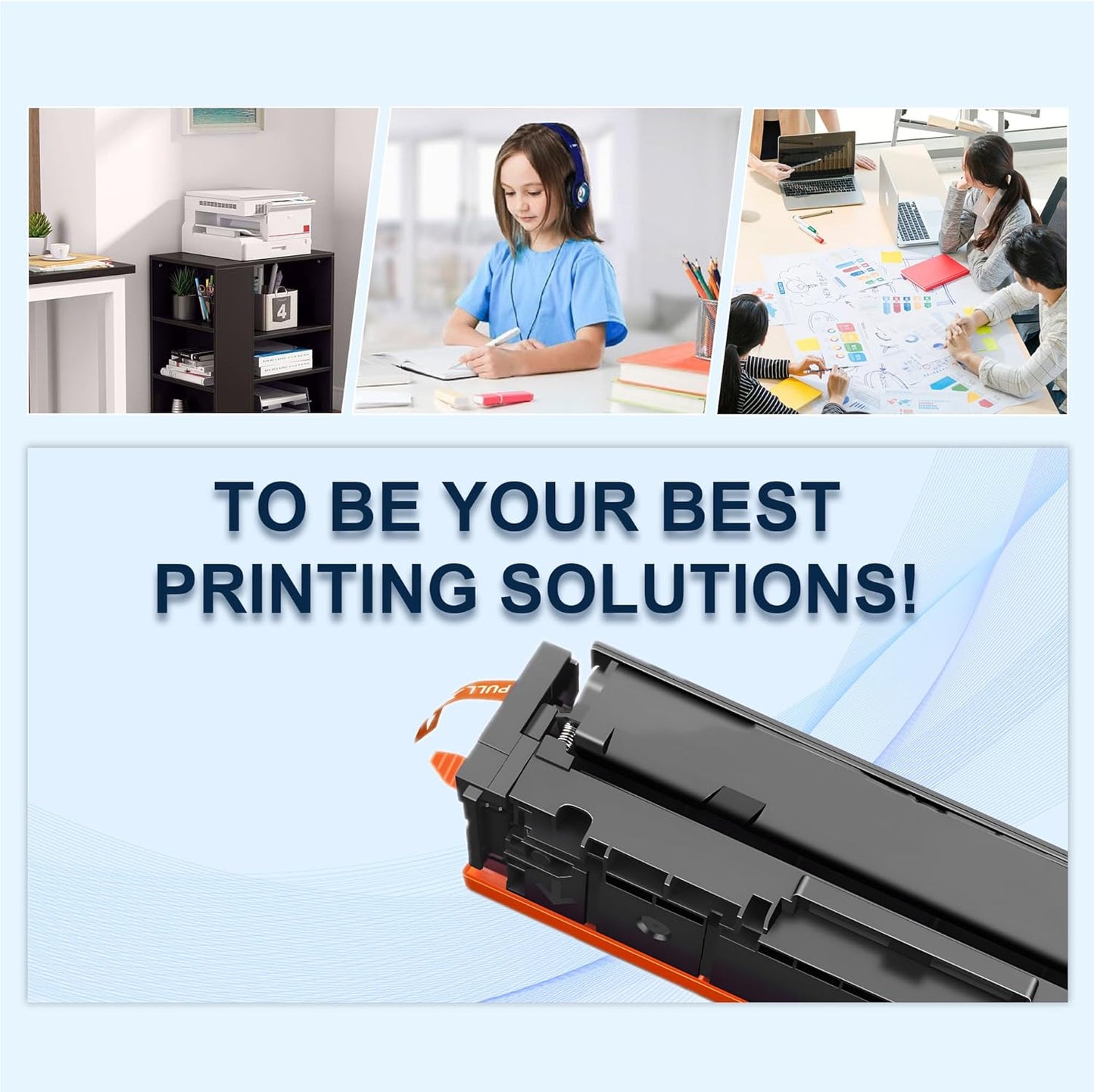 OFFICE-COLOR 210X High-Yield Toner Cartridges 4 Pack Replacement for HP 210X 210A Works with HP Color MFP 4301fdw 4301fdn Pro 4201dw 4201dn Printer Ink (Black Cyan Yellow Magenta)