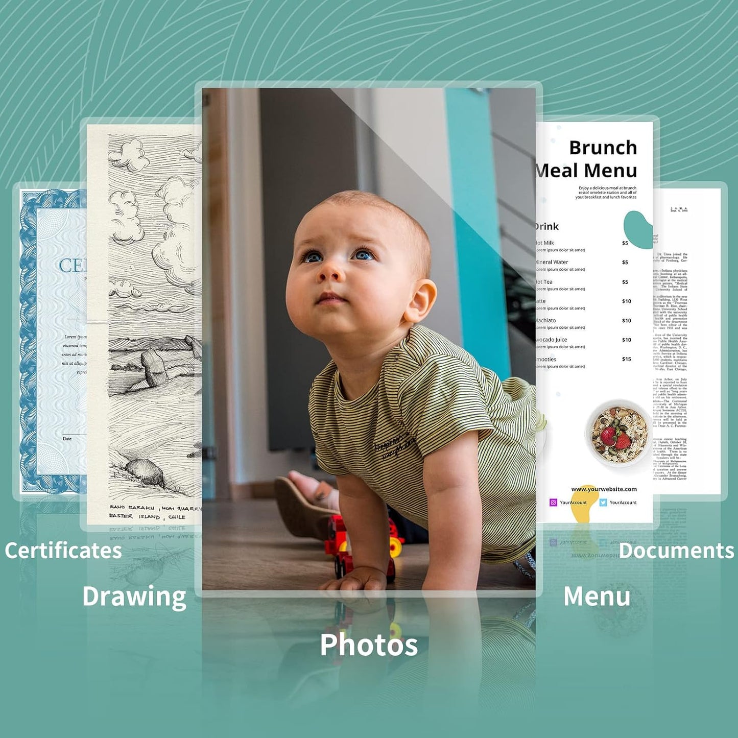 5 mil Thermal Laminating Sheets 1000 Packs, 9โ x 11.5โ Clear Laminating Pouches Holds 8.5 x 11 Inch Sheet, Letter Size Lamination Paper for Laminator - Rounded Corner