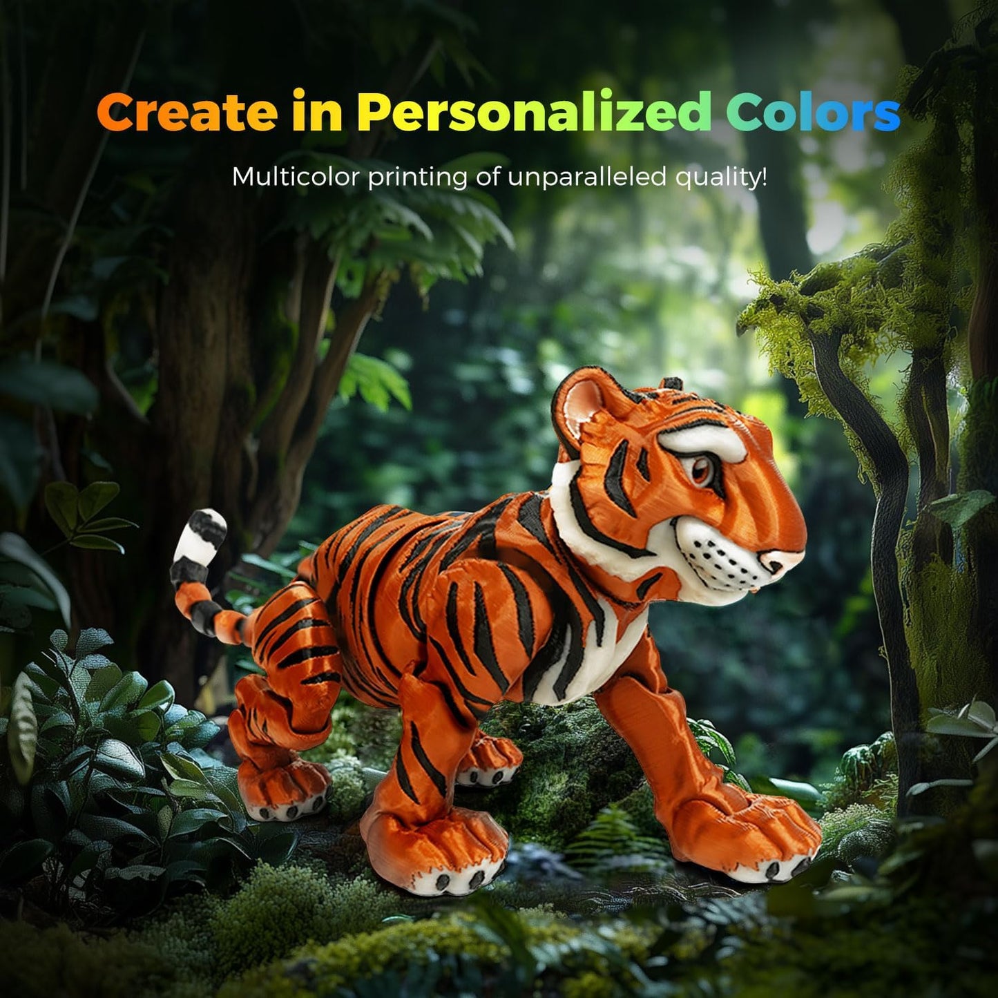 FLASHFORGE AD5X Multi-Filament 3D Printer Multi-Color Printing, 600mm/s Speed 1-Click Print with DIY IFS Creations, Full-Auto Calibration & Filament Backup, AD5X- Multi-Color Productivity Booster