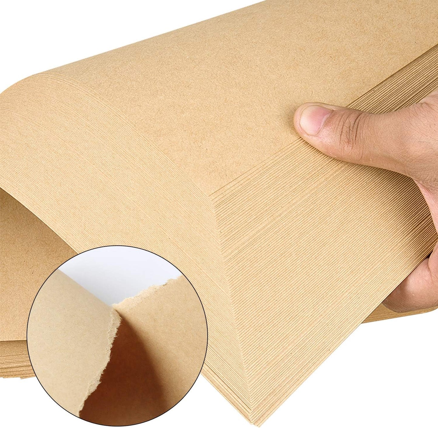 Craft Paper - 200 Sheets A4 Double Sided Card Stock for Student, Business, Drawing, Writing (8.27" x 11.69")