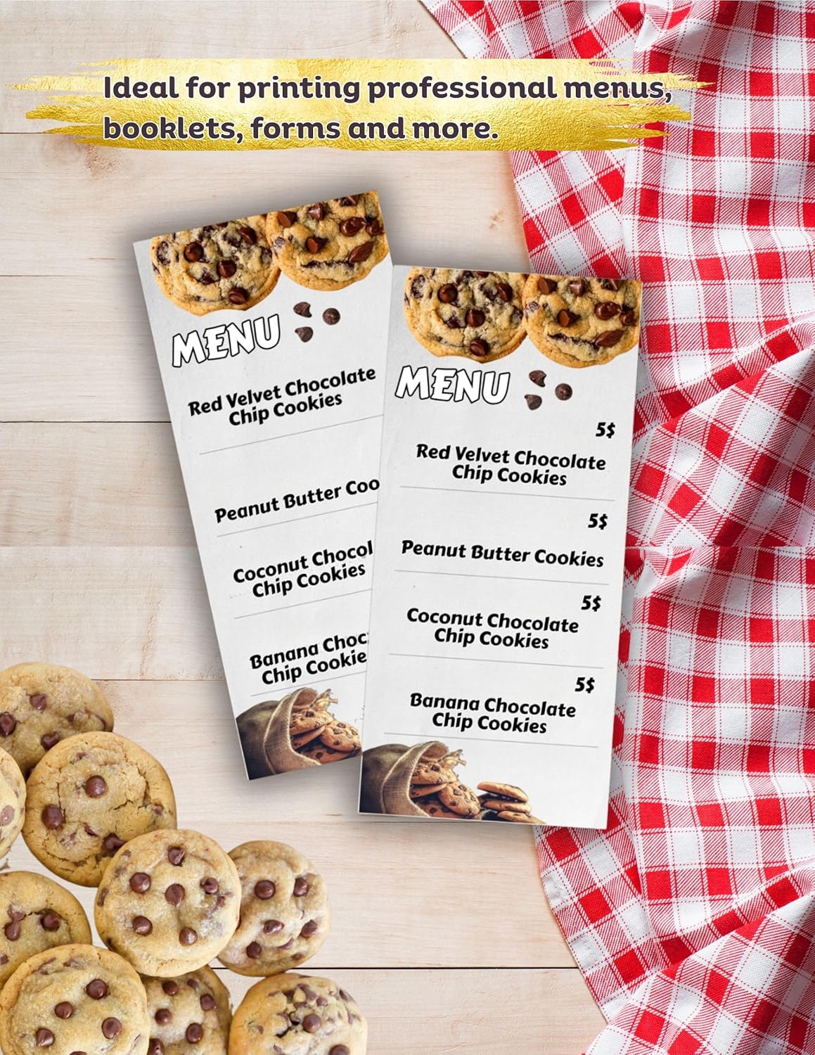 Limited Papers (TM) 8.5x11 Perforated Paper, 20/50 Pound, 75 GSM, Variety of Perforation Sizes and Colors, for Forms, Tickets, Postcards, Business Cards. (Canary, 2 up – vertical 4 1/4”)