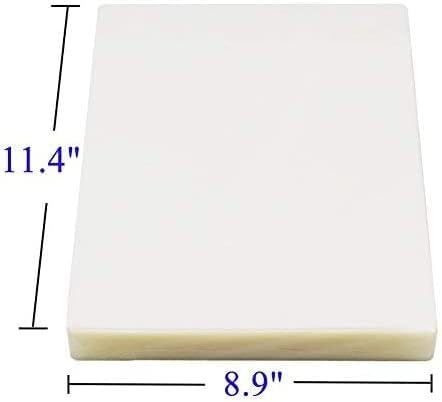 Immuson Thermal Laminating Pouches 8.9 x 11.4, 3Mil Thickness, Crystal Clear Finish, 2500 Pack