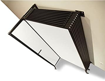 Wall-Mounted Sliding StraightWall Room Divider | Adjustable Widths | Locking Wheels | Room Separator | Up to 11'3" Wide x 4' Tall Ocean Fabric Panels