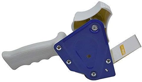 Tape King Packing Tape Dispenser Gun - Handheld Tape Gun w/ 2-Inch-Wide Clear Packaging Tape and Bonus Roll - Shipping Tape for Sealing, Storing, and Moving Boxes, 2 Pack