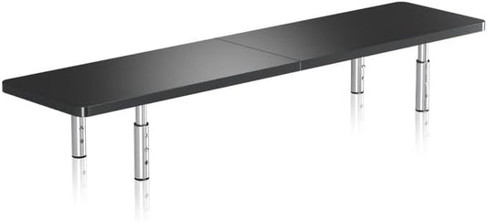 suptek Dual Monitor Stand Riser,Large Monitor Laptop Stand Riser 3 Adjustable Heights Computer Stand for Laptop, Printer, Notebook(MST016L)