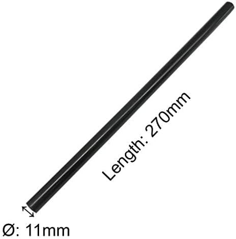 TrendBox Pack of 50 Black 11mmx270mm - Hot Melt Glue Sticks Strips Melting Adhesive for Handmade Craft DIY Home Office Project Craftwork Fix & Repairs