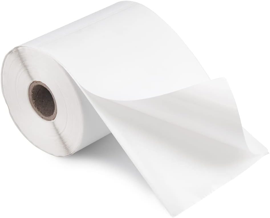 NATURALABEL 5000 PCS 4" x 6" Direct Thermal Shipping Labels for Small Business, with Perforated Lines, Compatible with Rollo and Zebra (20 Rolls, 250 Labels/Roll)