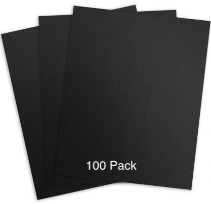 Linen Binding and Presentation Covers, Letter, Black, 8.5" X 11" Compatible with GBC, Fellowes, Trubind and More (100)