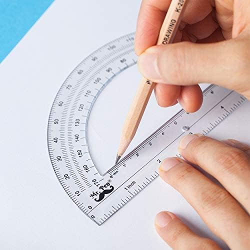 Mr. Pen- Protractor, 9 Pc Protractor Set, Drafting Tools, Math Geometry Set