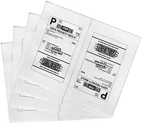 Shipping Label with Rounded Corner, 8.5 x 5.5 Inches Half Sheet Self Adhesive Shipping Address Labels for Laser and Inkjet Printer, 1000