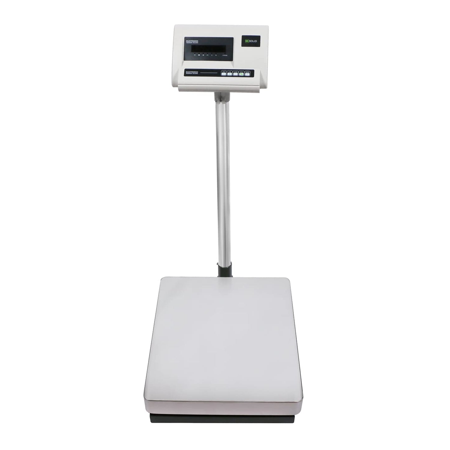 U.S. Solid Bench Scale 240 lb x 0.02 lb Stainless Steel Postal Package Shipping Scale Digital Bench Platform Balance with 16 inch x 20 inch Platform, Lb Kg