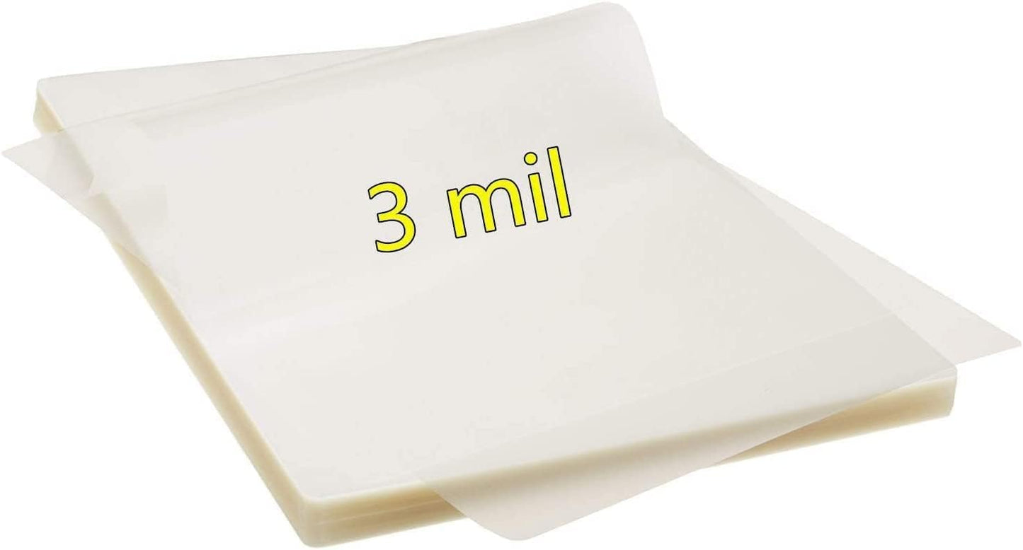RyhamPaper Thermal Laminating Pouches, Laminating Sheets 9 x 11.5 Inches Letter Size 3 mil, 200 Pack Laminator Sheets for Sealed Document, Cards, Clear Laminated Finish, Round Corner, Waterproof