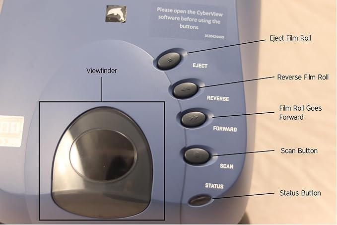 Pacific Image PrimeFilm XA Plus Film Scanner, Auto Roll Film and 35mm Film Strip Scanning, 10000 dpi/48-bit Output. 4.2 Dynamic Range, Support Mac/Windows
