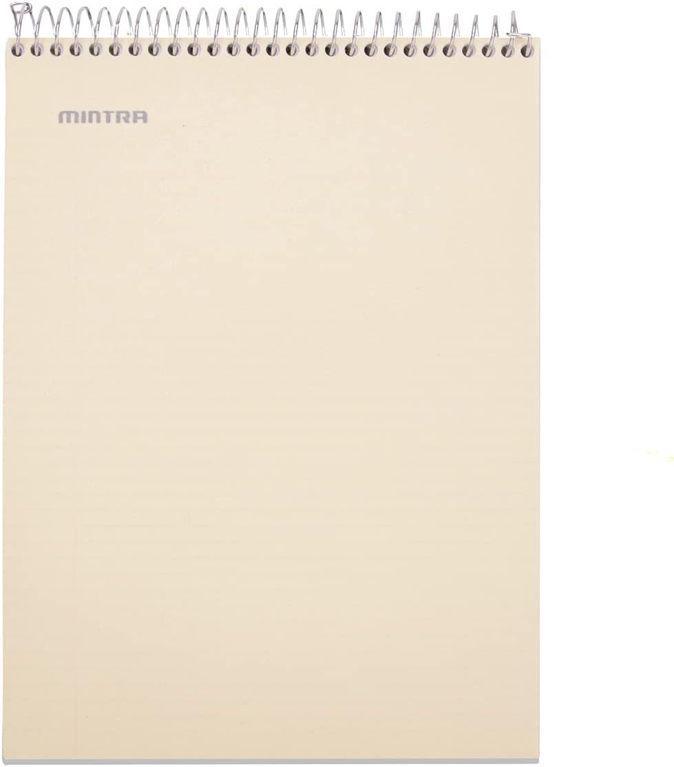 Mintra Office TOP BOUND Durable Spiral Notebooks (Spring Pink, Arctic Ice, Sun Yellow, College Ruled 3pk)