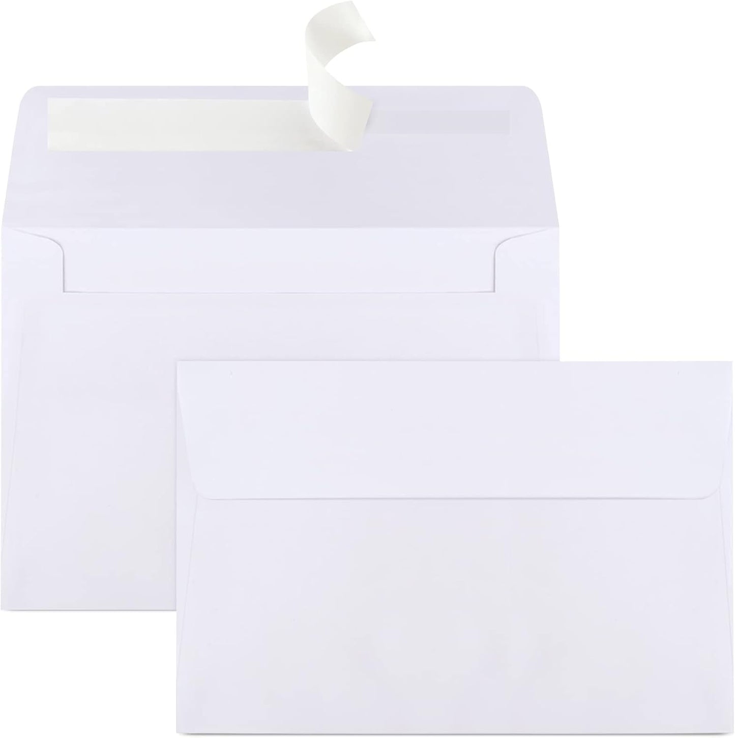 Joyberg 70 Packs A4 Envelopes, White, 4x6 Photo, Self Seal for Invitations, Weddings, Baby Shower, Photos, Postcards, Greeting Cards, Mailing