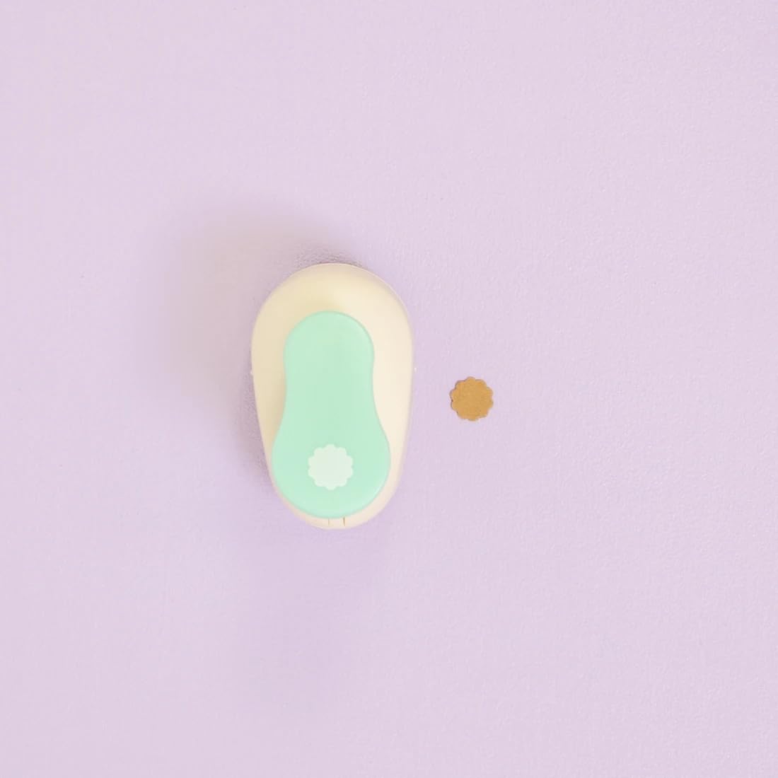 Craftelier - 3/8 Inch Circle Scallop Punch with Lever Press | Shape Hole Puncher for Paper Crafts | Scalloped Hole Punch to Create Scrapbooks, DIY Cards & Journals