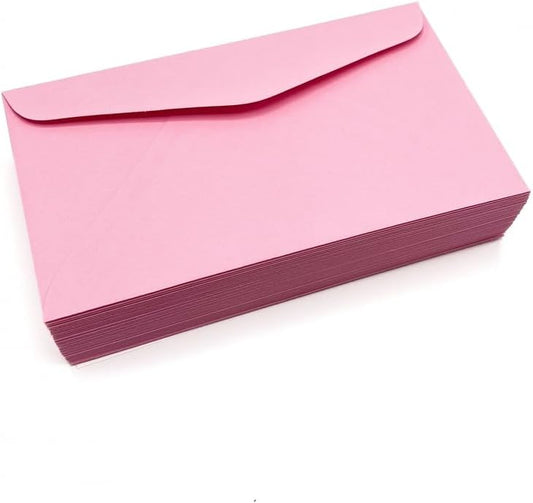 Limited Papers (TM) #6 3/4 Regular Envelope - Pastel - 24# (3 5/8 x 6 1/2) - Business Series (Pink, 1000)