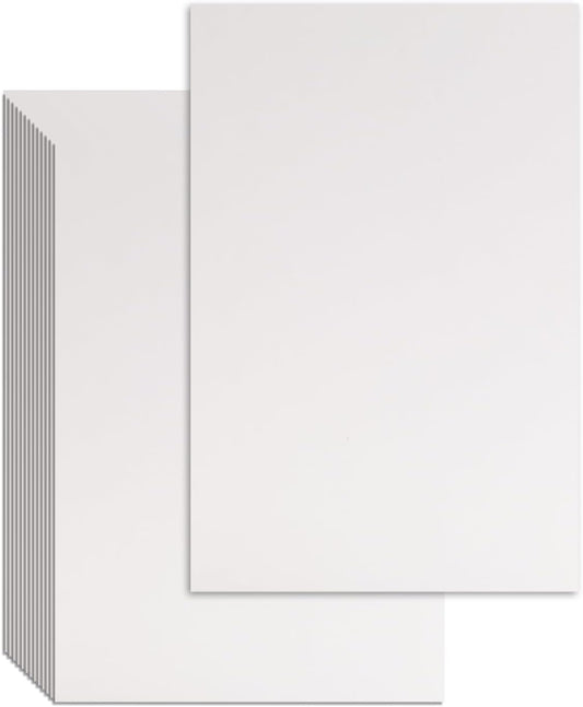 25 Pcs Book Board, Binder Board, Cover Board, Heavy Duty Chipboard for Book Binding, DIY Cardboard (White, 8.5 x 11 Inch 80PT)