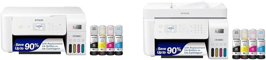 Epson EcoTank ET-2800 Wireless Color All-in-One Cartridge-Free Supertank Printer & EcoTank ET-4800 Wireless All-in-One Cartridge-Free Supertank Printer