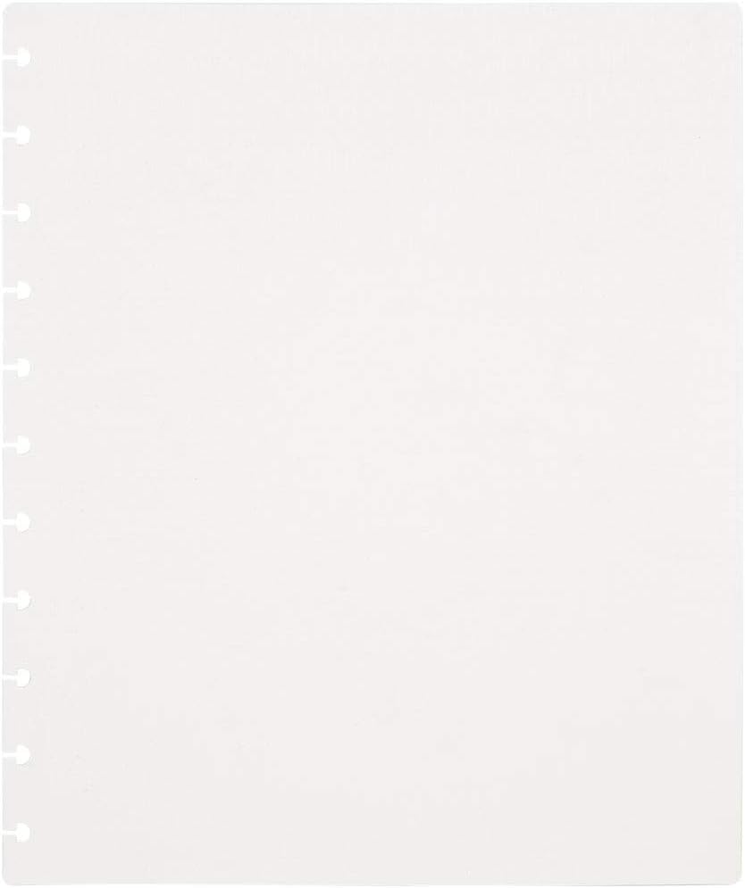 Talia Discbound Notebooks, Planner, Customizable, (White, Letter (8.5in x 11in))