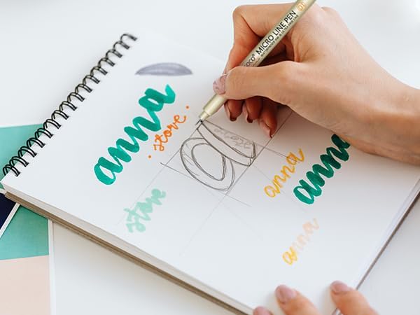 01 Micro Pen, 12 Colors Fine Point Pen, 0.25mm Waterproof Archival Ink, Fineliner Ink Pens for Artist Illustration, Sketching, Anime, Manga, Technical Drawing and Scrapbooking