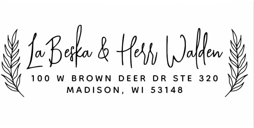 Generic Custom Address Stamp, Self Inking Stamp OR Embosser, Choose from 18 Simple but Classic, Elegant, Stylish Designs & 15 Ink Color Choices, Black