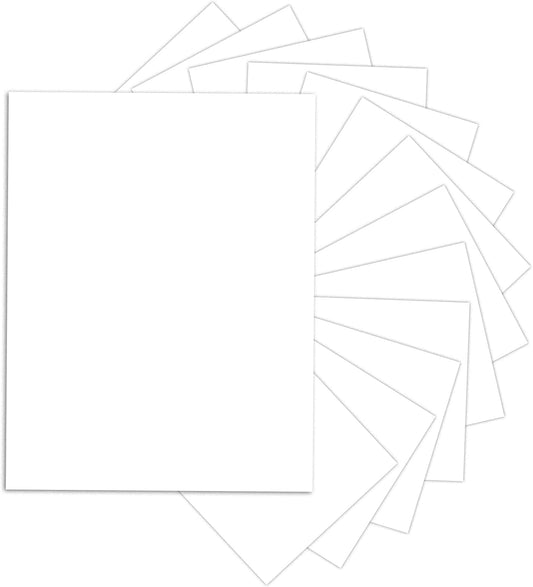 24 Sheets White Cardstock 8.5 x 11 Thick Paper, Goefun 80lb Card Stock Printer Paper for Invitations, Menus, Wedding, DIY Cards
