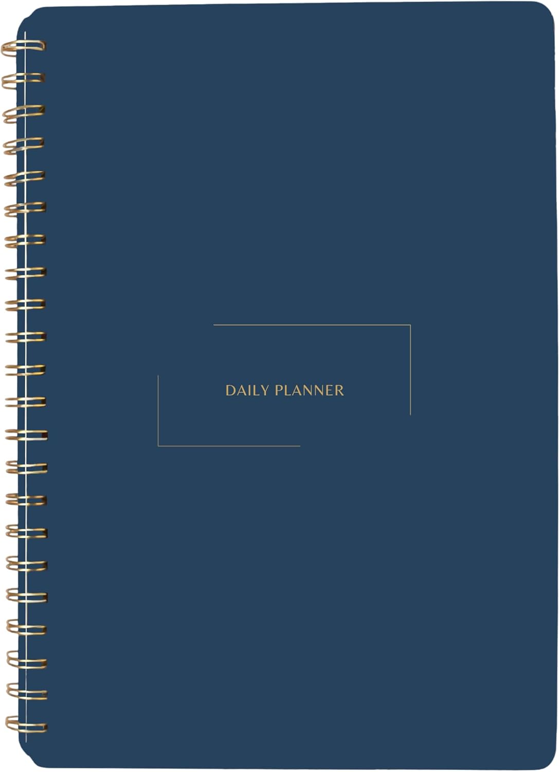 Undated Daily Planner | 8.25” x 11.75” To Do List Notebook | Work Productivity ADHD Organizer | Men and Women Planner | College Supplies | Navy | Portrait Layout