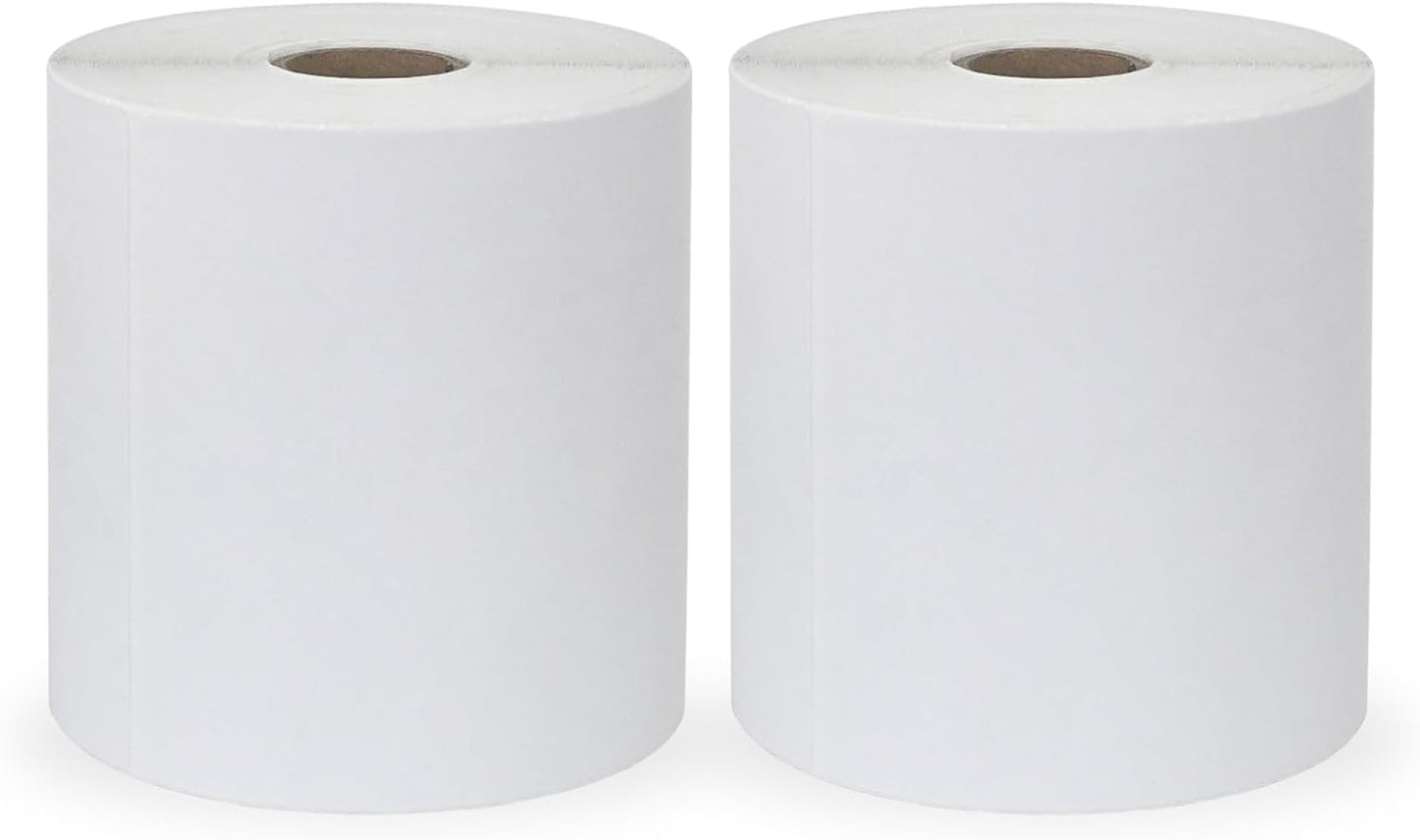 4"x6" Direct Thermal Shipping Labels 600 Lables/2 Roll (300 Pcs per Roll) Compatible with Zebra Rollo Beeprt Printer Permanent Adhesive