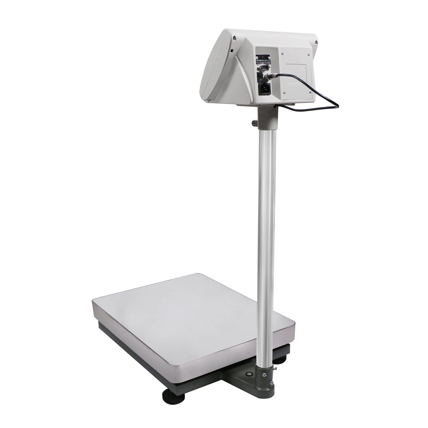 U.S. Solid Bench Scale 350 lb x 0.02 lb Stainless Steel Postal Package Shipping Scale Digital Bench Platform Balance with 16” x 20” Platform, Lb/Kg