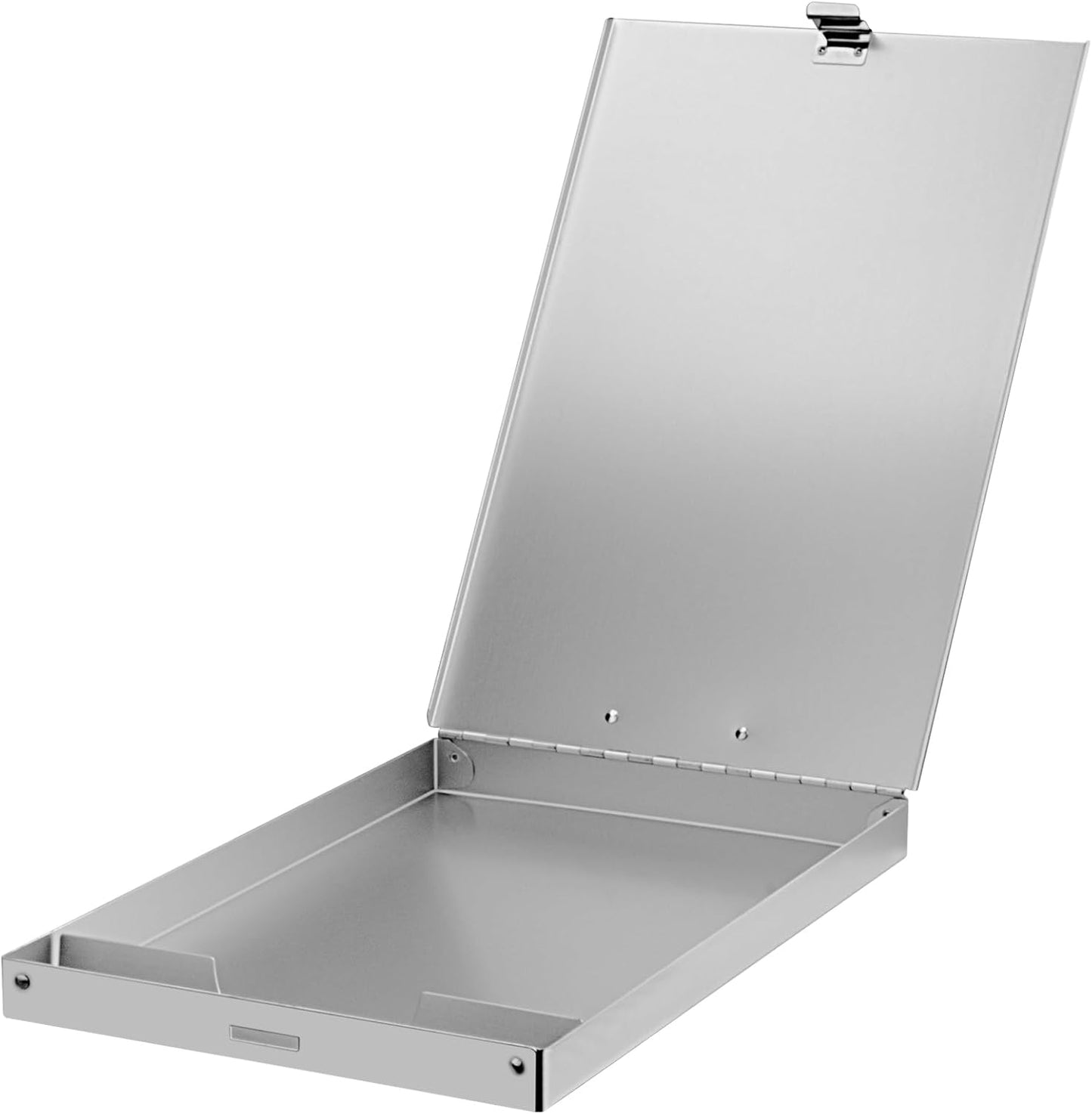 ZCZN Aluminum Clipboard with Storage, 4 Pack Recycled Metal Clipboard Box, Form Holder, Suitable for School, Office, Jobsite or Medical Staff, 9.25 x 13.78 Inches, Silver