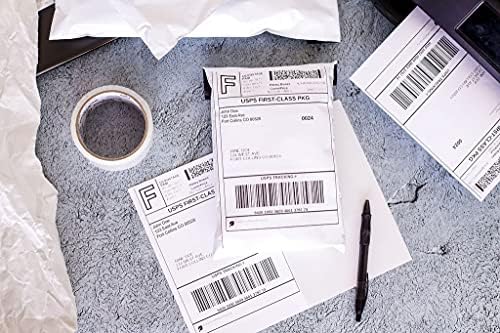 Premium Label Supply White Sticker Half Sheet Labels – 8.5" x 5.5" – Laser/Inkjet Compatible – (2 per Sheet), 500 Sheets - 1000 Total Adhesive Labels