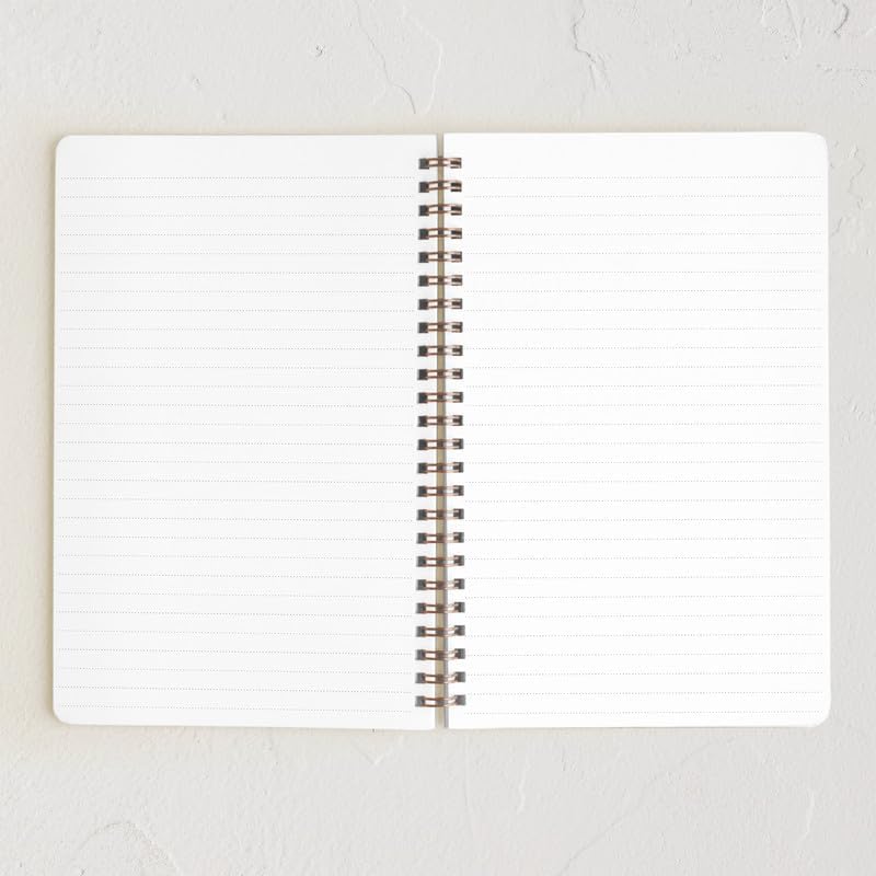 Minted Find Your Own Way Notebook, Writing Journal for Notes & Journaling, Durable Acrylic Free Cover, Abstract Modern Art Design, Spiral Bound Journal Notebook with 80 Lined Pages, 5.5" x 8.5"