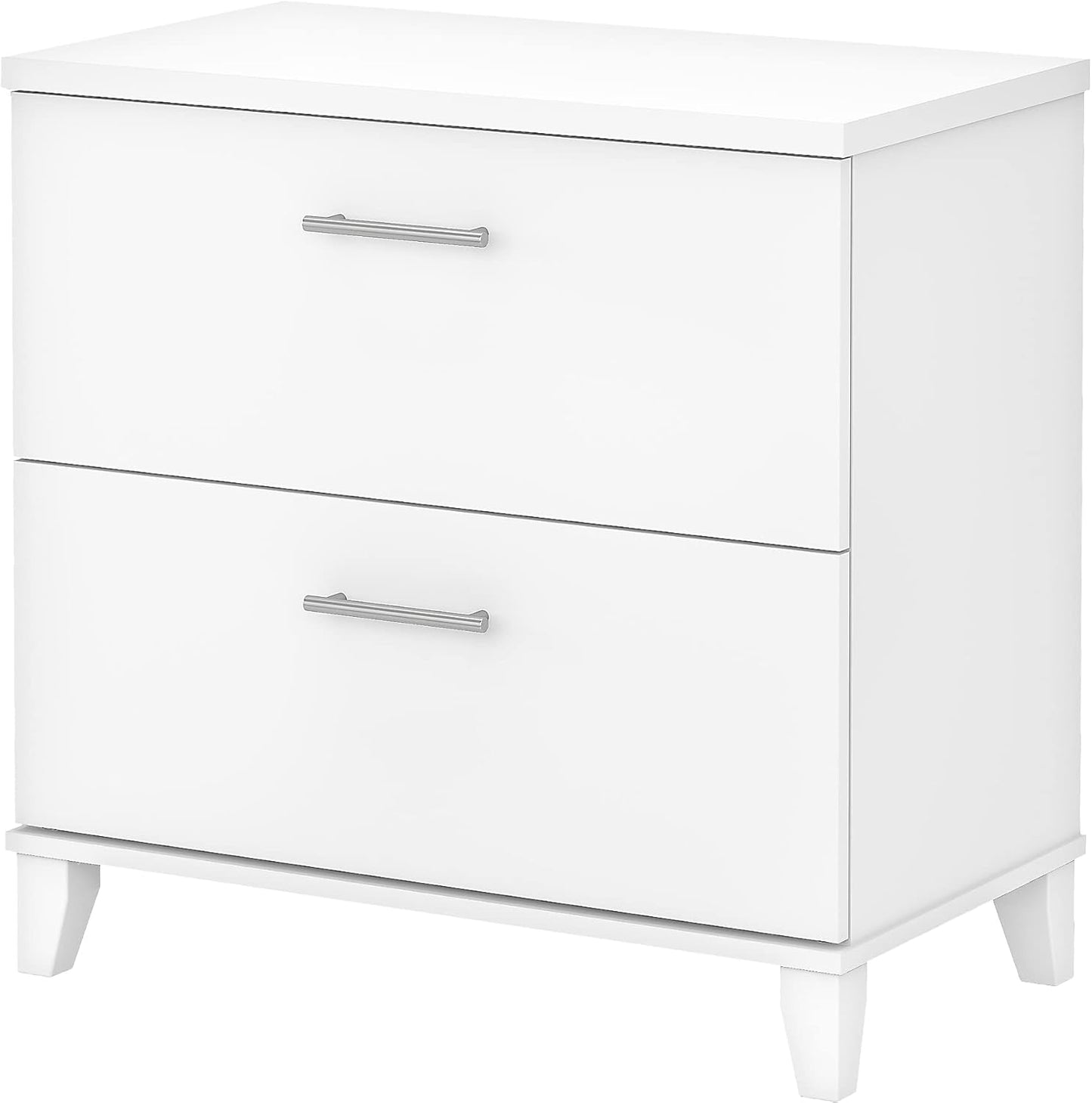 Bush Furniture Somerset 2 Drawer Lateral File Cabinet in White