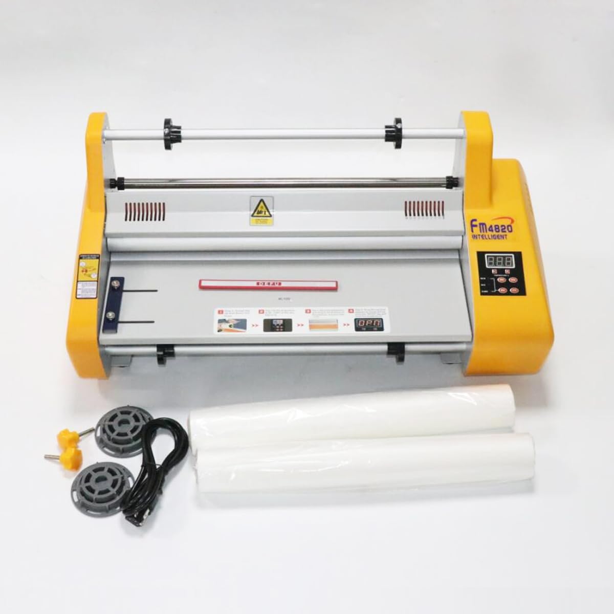 Laminating Machine 18" Hot and Cold Roll Laminator 110V Digital Thermal Laminating Machine for A2/A3 Single/Dual Sides Lamination