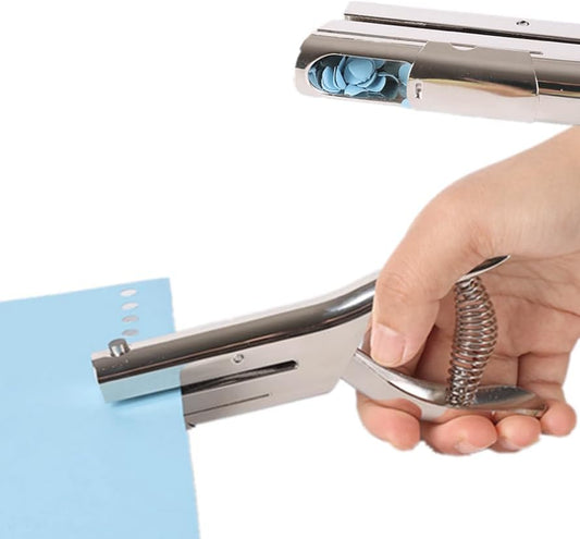 Single Hole Punch - Heavy Duty Handheld Paper Puncher for Crafts, Cards, Tags, Scrapbook - 1/8 Inch (3mm)