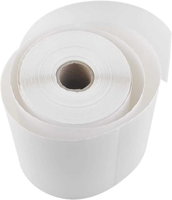 L LIKED 4000 Count 4" x 6" Direct Blank Thermal Shipping Labels with 250 Labels/Roll - Compatible with Zebra 2844 ZP-450 ZP-500 ZP-505 (16 Rolls)