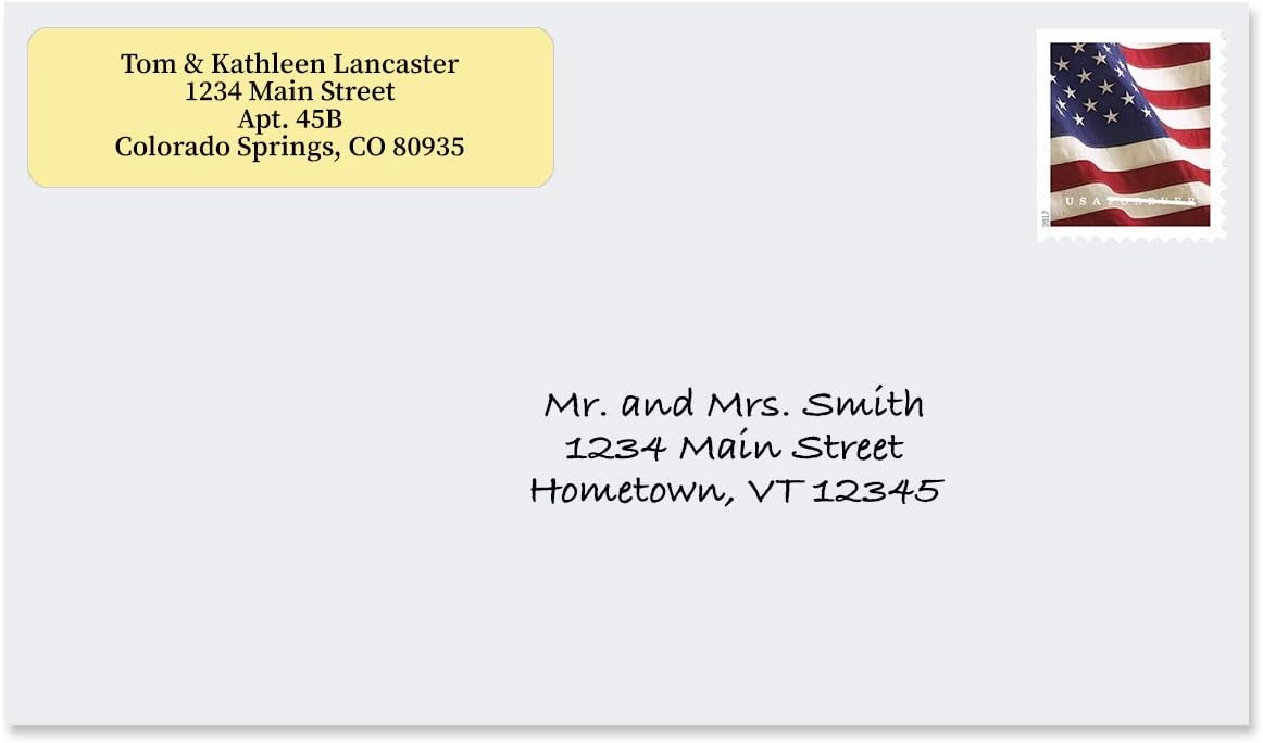 Colorful Images Pastel Multicolor Rolled Return Address Mailing Labels with Dispenser, Customize with Name & Shipping Address, 500 Self Adhesive, Easy Peel Sticker Label Roll, 3/4" x 2 1/2"