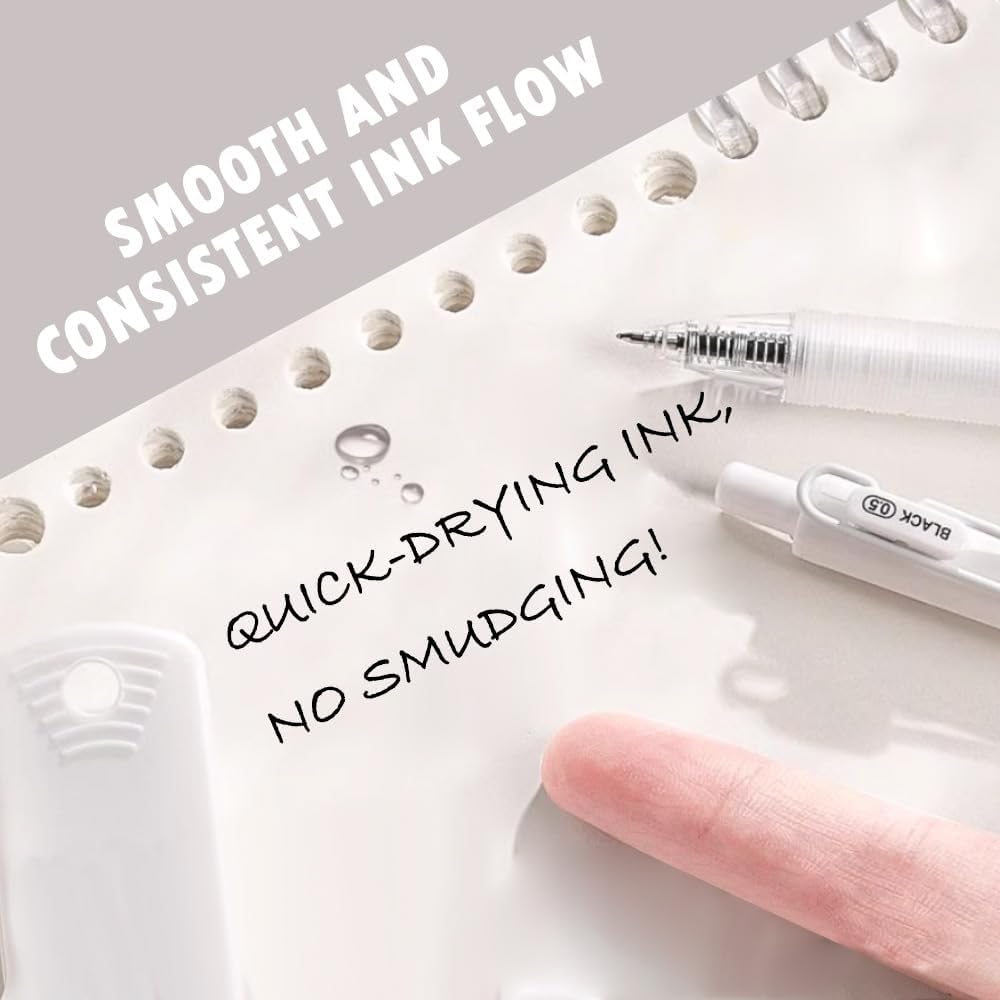 HVOMO Stationery Set,1 large-capacity pencil case,5 quick-drying pens,50 waterproof stickers,2 sticky note pads(200 sheets),1 set of 10-color index labels (200 sheets),Student stationery gift (Blue)